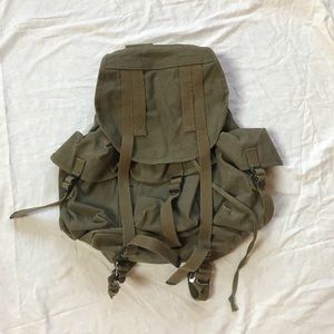 Large Army Green Backpack
